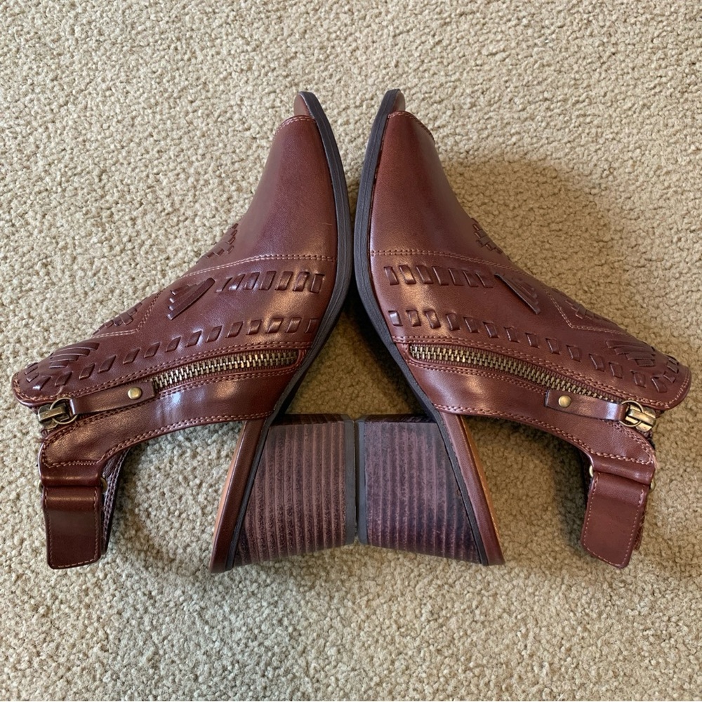 Baretraps Ivalyn Brown Block Heel Open Toe Bootie/Sandal Size 9 M - Picture 9 of 16